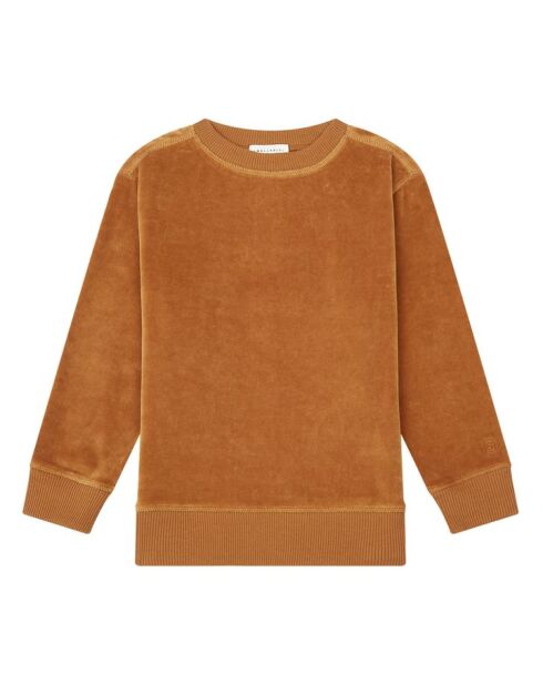 Felpa girocollo Malo Noisette in misto cotone