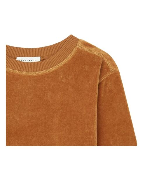 Felpa girocollo Malo Noisette in misto cotone
