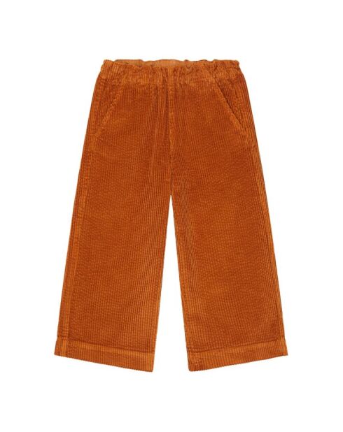 Pantaloni dritti Roxana in cotone color nocciola