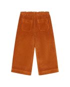 Pantalones Roxana de algodón recto color avellana