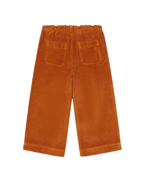 Pantaloni dritti Roxana in cotone color nocciola