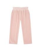 Pantalones Laya de terciopelo en mezcla de algodón rosa empolvado