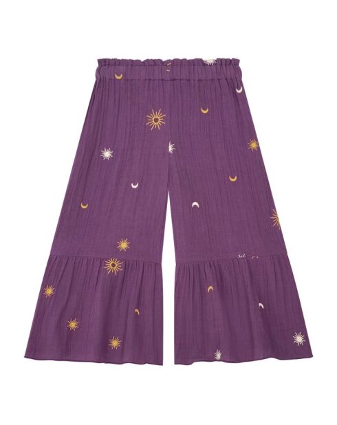 Pantalones Birdy Plum de algodón fluido
