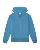 Jayson blaugraues Baumwoll-Sweatshirt mit Reißverschluss