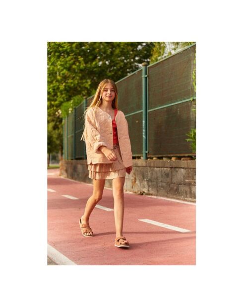 Chaqueta Foebe de algodón mandarina