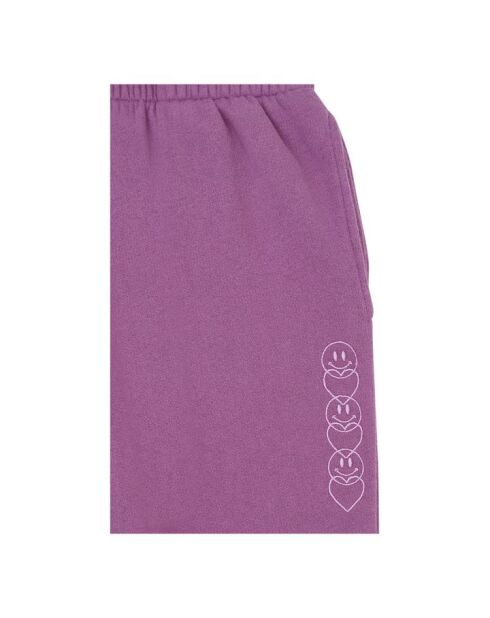 Jogginghose Clover aus Baumwolle in Pflaumenfarben