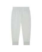 Pantalones deportivos de algodón color gris jaspeado con forma de trébol