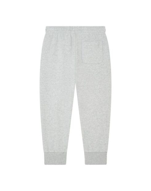 Pantalones deportivos de algodón color gris jaspeado con forma de trébol