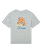 Camiseta de manga corta de algodón gris de los Goonies