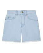 Pantalones cortos azules en mezcla de algodón Tess