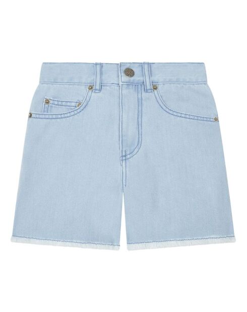 Pantalones cortos azules en mezcla de algodón Tess