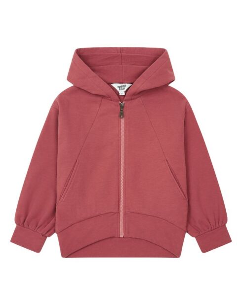 Sudadera Richie rosa de algodón con cremallera