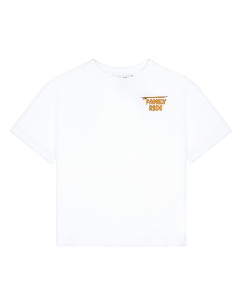 Camiseta Capitol Family Ride de algodón blanca de manga corta