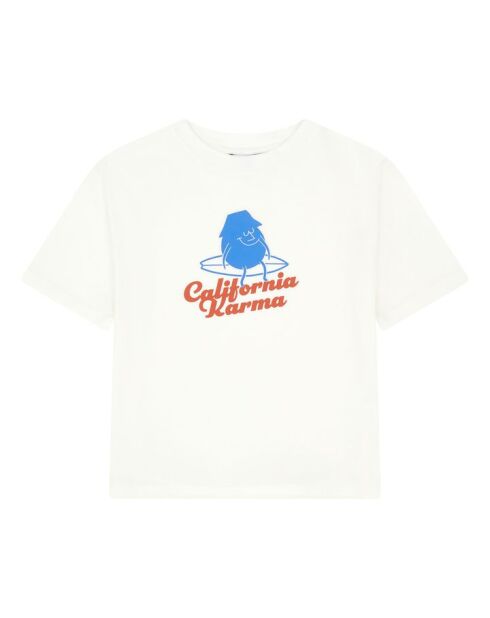 Camiseta Capitol Family Ride de algodón blanca de manga corta