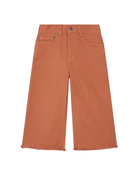 Algodón West Tangerine, liso