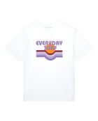 Camiseta de manga corta Goonies Everyday Surf de algodón blanca