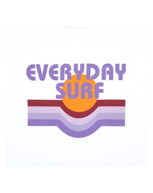 Camiseta de manga corta Goonies Everyday Surf de algodón blanca