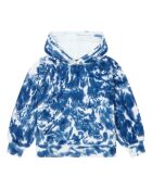 Pantaloni da jogging quadrati in cotone blu marino - ecru