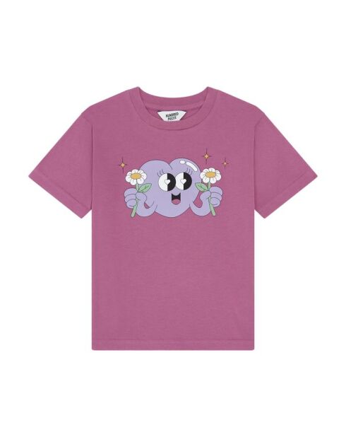 Camiseta Rosie de manga corta de algodón morado