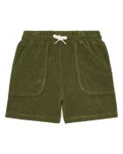 Pantalones cortos Jerro en mezcla de algodón en color verde caqui