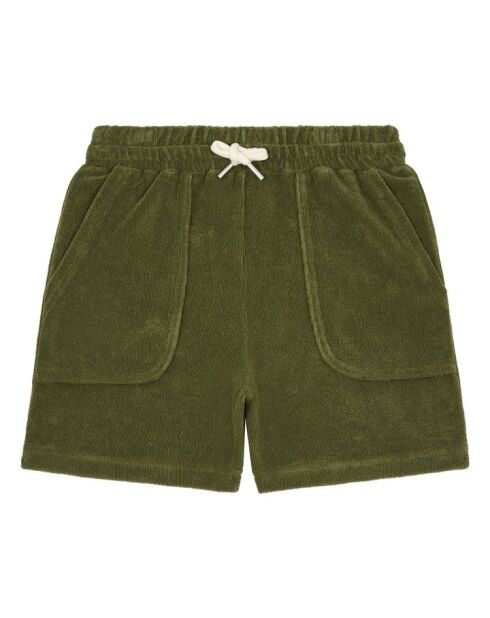 Pantalones cortos Jerro en mezcla de algodón en color verde caqui