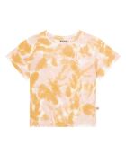 Whitney Tie&Dye Altrosa Kurzarm-T-Shirt aus Baumwolle