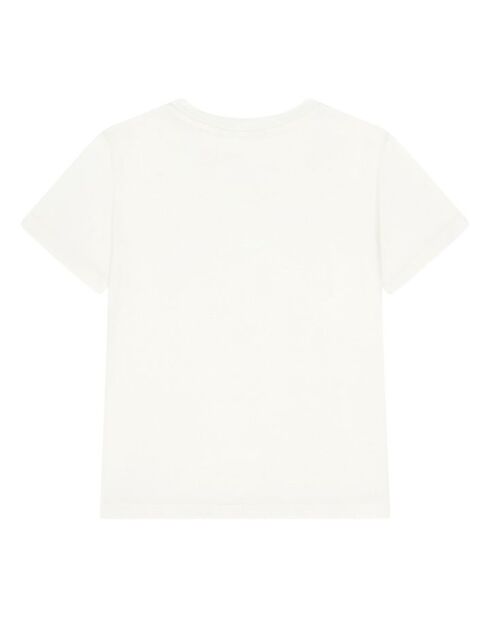 Camiseta blanca de manga corta de algodón Rosie