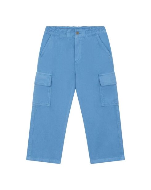 Pantaloni cargo Flynn in cotone blu azzurro