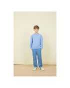 Pantalon cargo en coton Flynn bleu azur