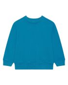 Sudadera Hugo de algodón azul celeste con cuello redondo