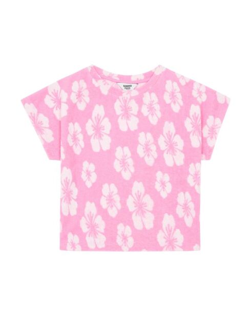 Camiseta de manga corta Jane rose en mezcla de algodón