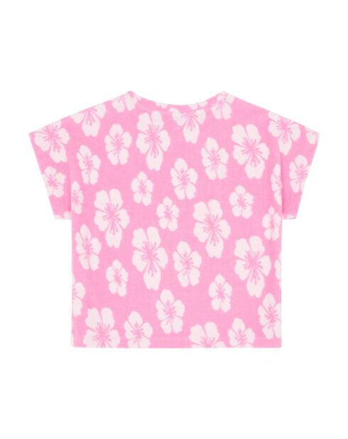 Camiseta de manga corta Jane rose en mezcla de algodón