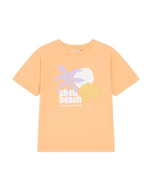 Camiseta de algodón de manga corta Rosie Apricot