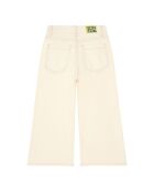 Pantalones rectos West de algodón beige