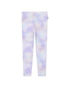 Love lilafarbene Leggings aus Baumwollmischung