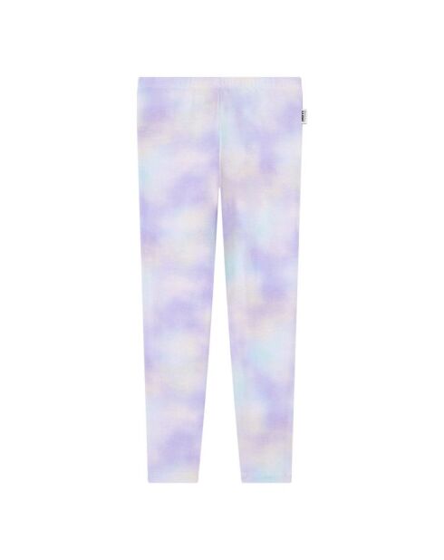 Leggings morados de mezcla de algodón Love