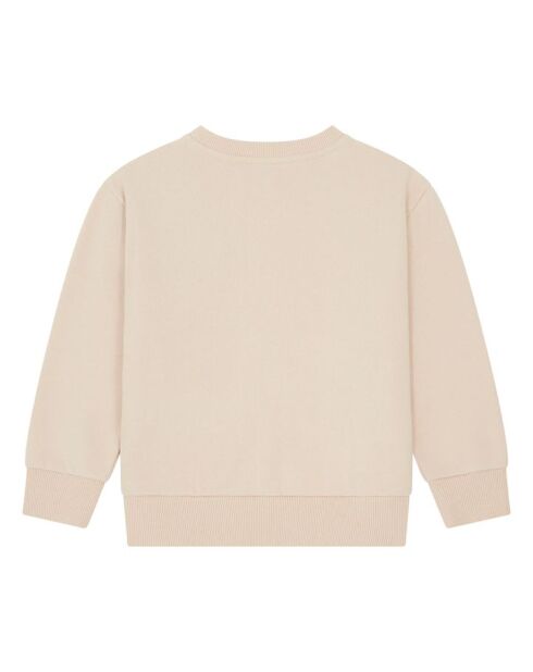Sudadera Today de algodón beige con cuello redondo