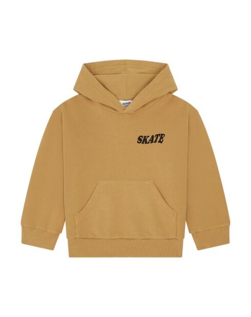 Sudadera cuadrada de algodón beige