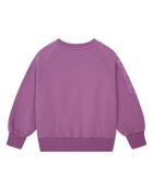Sudadera Cuty Plum de algodón con cuello redondo