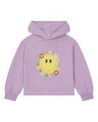 Sudadera con capucha de algodón Purple Crystal