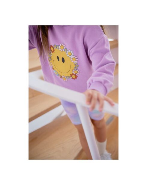Sudadera con capucha de algodón Purple Crystal