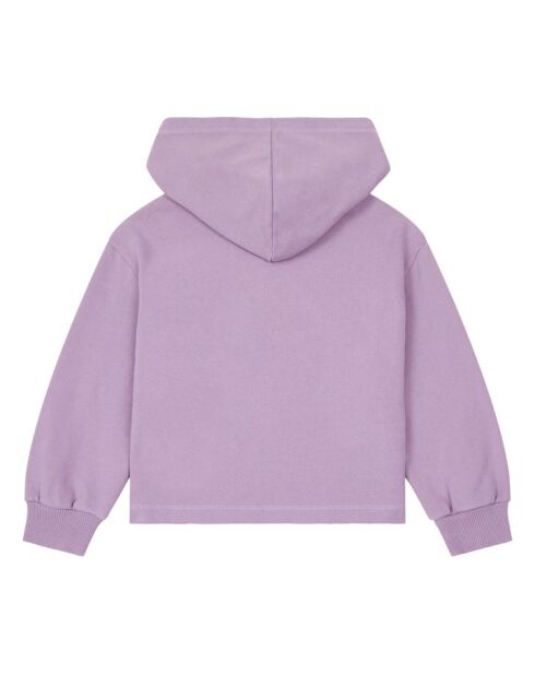 Sudadera con capucha de algodón Purple Crystal