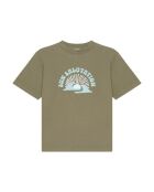 Camiseta Goonies de manga corta de algodón verde caqui claro