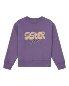 Violettes Sweatshirt Break aus Baumwolle mit Rundhalsausschnitt