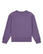 Violettes Sweatshirt Break aus Baumwolle mit Rundhalsausschnitt