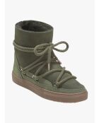 Bottines en cuir Classic vert olive