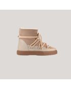 Bottines en cuir Classic beiges