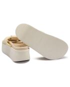 Sandales à plateforme Cord Athena blanc cassé