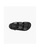 Sandales en cuir Padded Velcro noires