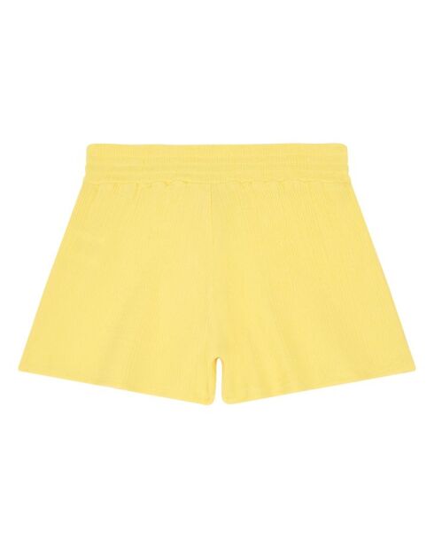 Pantalones cortos Shanon de algodón amarillo pálido
